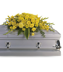 Graceful Grandeur Casket Spray Flower Power, Florist Davenport FL